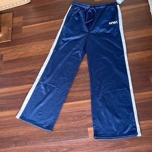 Mighty fine, nasa pants, blue/white, medium, men’s, new with tags